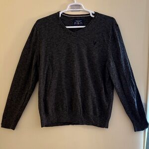 American Eagle Outfitters Charcoal Athletic Fit V-Neck Sweater Mens XXL